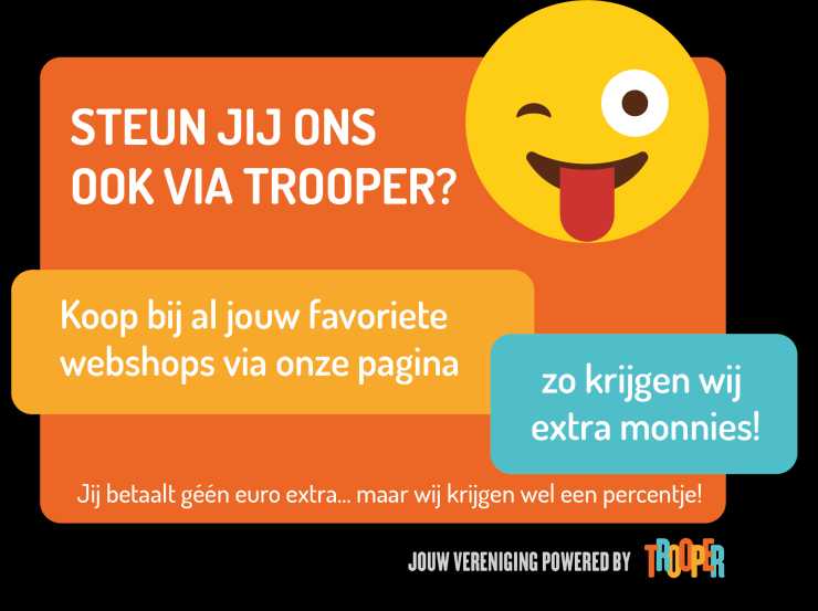 Online shoppen met Trooper & vzw De Loods steunen!